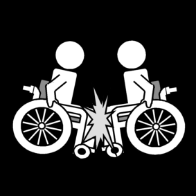 fauteuil roulant: collision